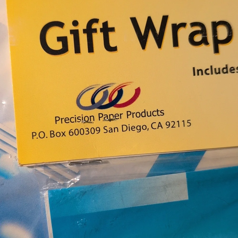 Vintage Airplane Gift Wrap Kit with Emoji Design Set‎ Of 2 NIP